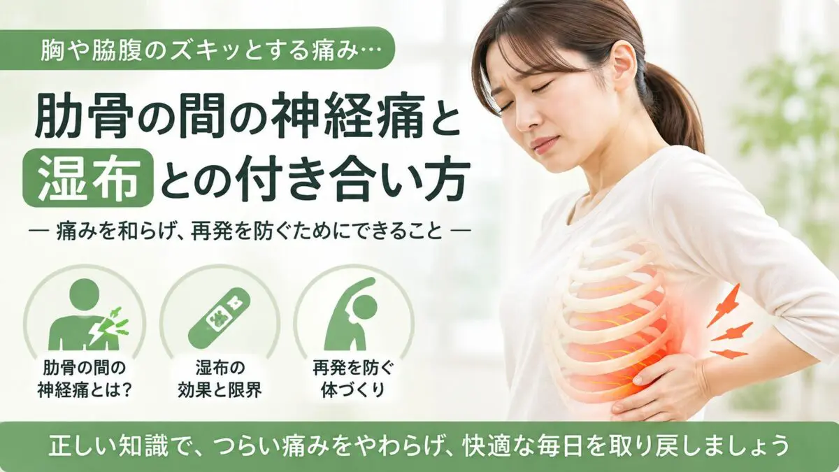 肋間 神経痛 湿布 貼る 場所