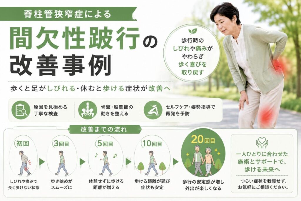 歩行時の足のしびれに悩む方